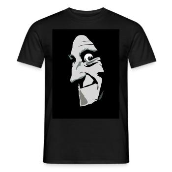 Nein, es wird "Eye-gor" ausgesprochen. - Männer T-Shirt - Schwarz - Vorne - AI Model Male 178 light (178cm)