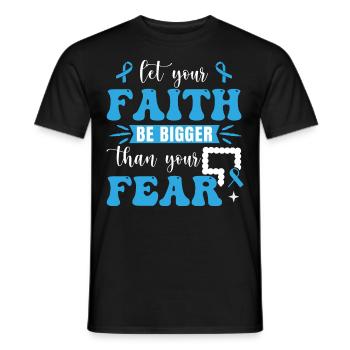 Colon Cancer Warrior - Men's T-Shirt - black - Front - AI Model Male 178 light (178cm)