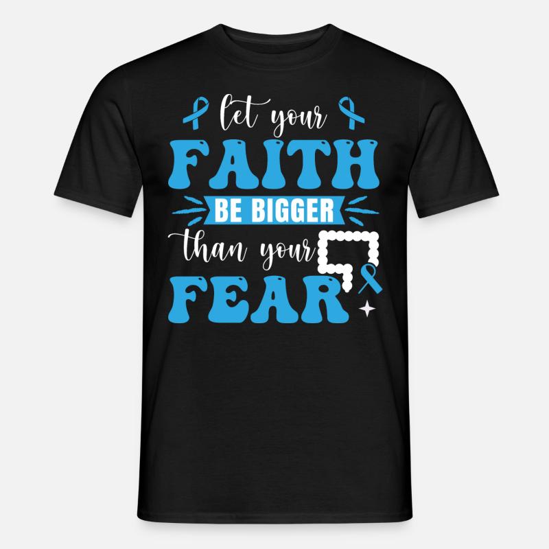 Darmkrebs-Krieger - Männer T-Shirt - Schwarz