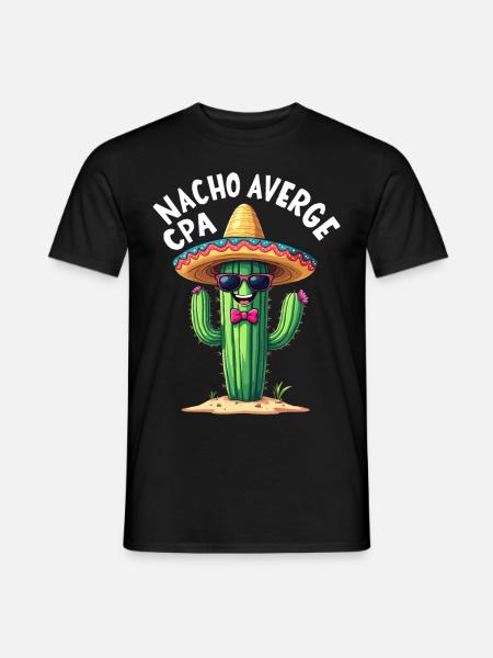 Plus qu’un simple comptable, cactus - T-shirt homme - noir
