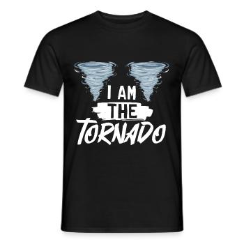 Tornado Wirbelsturm Meteorologe Hurrikan - Männer T-Shirt - Schwarz - Vorne - AI Model Male 178 light (178cm)