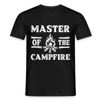 Feu de camp Grill Stories Camping Camping - T-shirt homme - noir - Devant - AI Model Male 178 light (178cm)