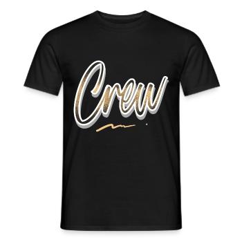 Crew - Men's T-Shirt - black - Front - AI Model Male 178 light (178cm)
