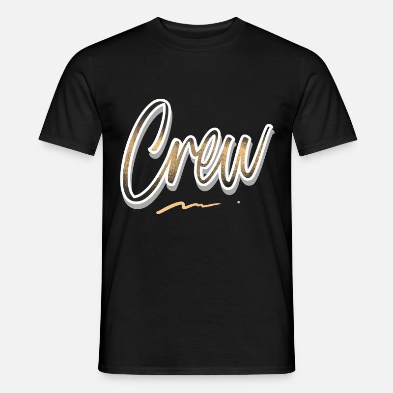 Crew - Männer T-Shirt - Schwarz