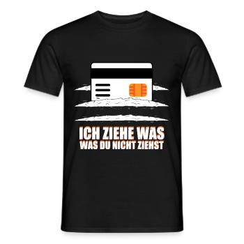 Ich Ziehe Was Was Du Nicht Ziehst Tekk HardTekk - Männer T-Shirt - Schwarz - Vorne - AI Model Male 178 light (178cm)