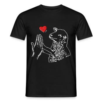 High Five Schaf - Männer T-Shirt - Schwarz - Vorne - AI Model Male 178 light (178cm)