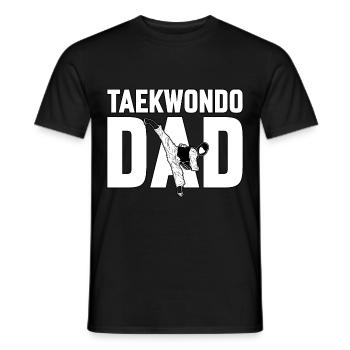 Taekwondo Papa - T-shirt homme - noir - Devant - AI Model Male 178 light (178cm)