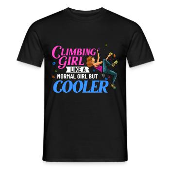 Felsklettern Klettern Indoor Bouldern Mädchen Wand - Männer T-Shirt - Schwarz - Vorne - AI Model Male 178 light (178cm)