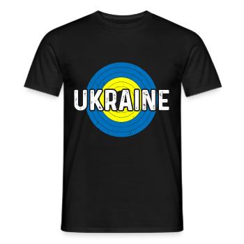Arc-en-ciel ukrainien - T-shirt homme - noir - Devant - AI Model Male 178 light (178cm)