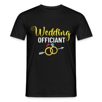 Trauungsleiter Eheoffizier Priester Pfarrer Ehe - Männer T-Shirt - Schwarz - Vorne - AI Model Male 178 light (178cm)