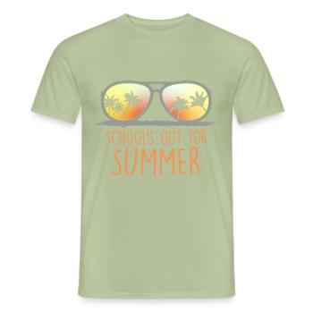 Écoles pour les vacances d’été École de jour Enfant - T-shirt homme - vert sauge - Devant - AI Model Male 178 light (178cm)