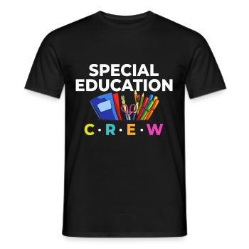 Special education Special education Promoting special needs - Men's T-Shirt - black - Front - AI Model Male 178 light (178cm)