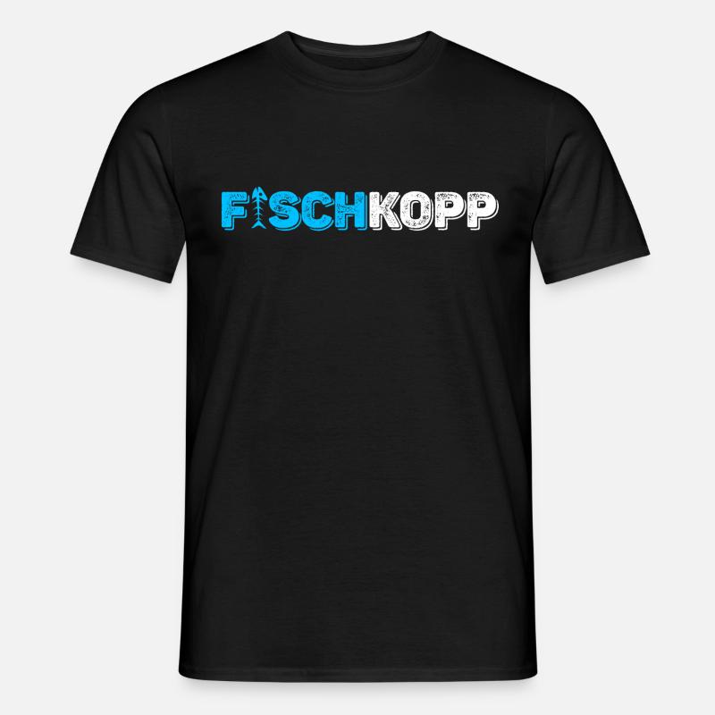 Fischkopp - Männer T-Shirt - Schwarz