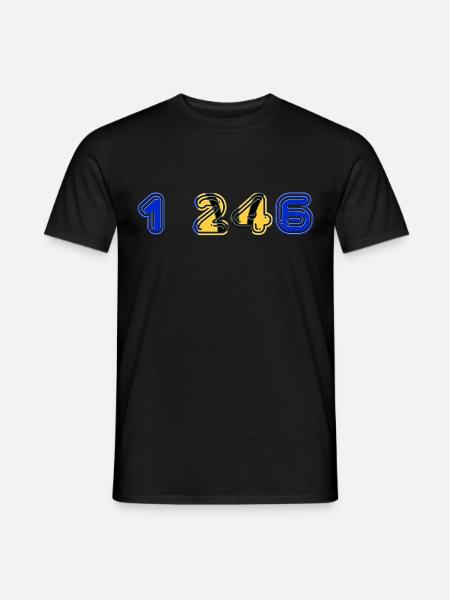 TEAM 1,246 BARBADOS - Men's T-Shirt - black