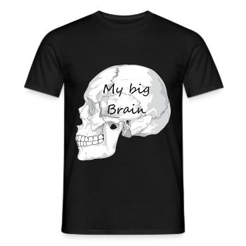 Mein Gehirn - Männer T-Shirt - Schwarz - Vorne - AI Model Male 178 light (178cm)