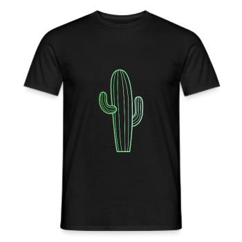 cactus - T-shirt homme - noir - Devant - AI Model Male 178 light (178cm)