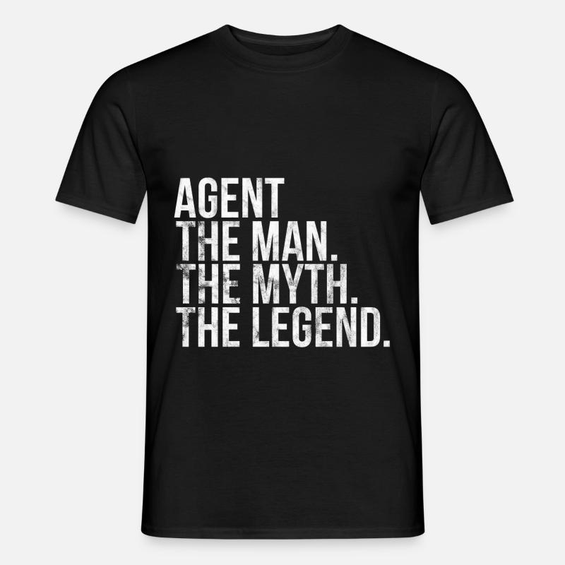 Agent Geschenkidee Agenten - Männer T-Shirt - Schwarz