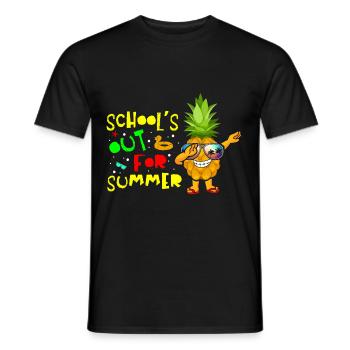 Schools Out For Summer Pineapple - Men's T-Shirt - black - Front - AI Model Male 178 light (178cm)