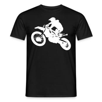 Motorcycle rider - Men's T-Shirt - black - Front - AI Model Male 178 light (178cm)