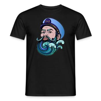 sailor - Men's T-Shirt - black - Front - AI Model Male 178 light (178cm)