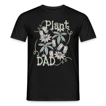 Plant-Dad, Plant-Daddy, Pflanzen, lustiger Spruch - Männer T-Shirt - Schwarz - Vorne - AI Model Male 178 light (178cm)