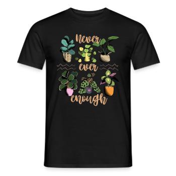 Pflanzen, Blumentopf, lustiger Spruch Plant-Lover - Männer T-Shirt - Schwarz - Vorne - AI Model Male 178 light (178cm)