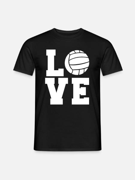 Amore Pallavolo Ball Coach Giocatore - T-shirt uomo - nero