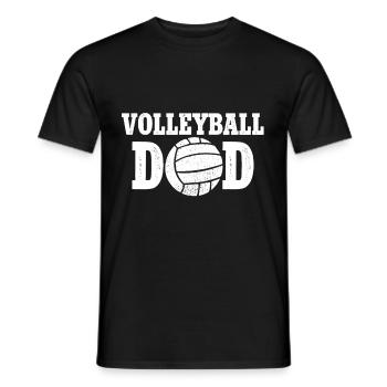 Volleyball Dad Coach Ball Player Team - Men's T-Shirt - black - Front - AI Model Male 178 light (178cm)