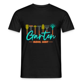 Gärtner Garten Buddel - Männer T-Shirt - Schwarz - Vorne - AI Model Male 178 light (178cm)