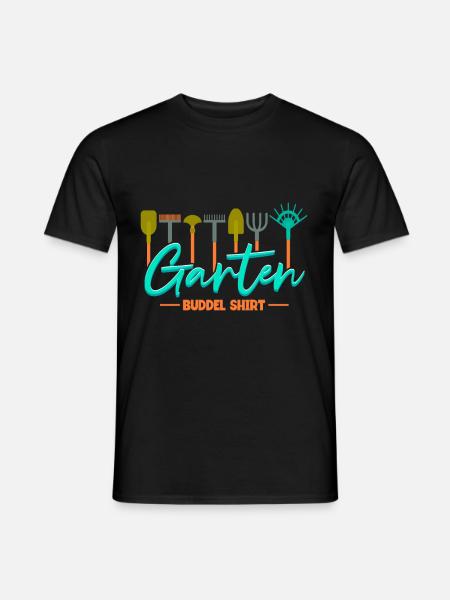 Gärtner Garten Buddel - Männer T-Shirt - Schwarz