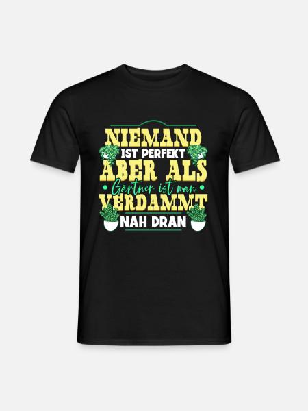 Garten Gärtner - Männer T-Shirt - Schwarz