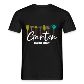 Gärtner Garten Buddel - Männer T-Shirt - Schwarz - Vorne - AI Model Male 178 light (178cm)