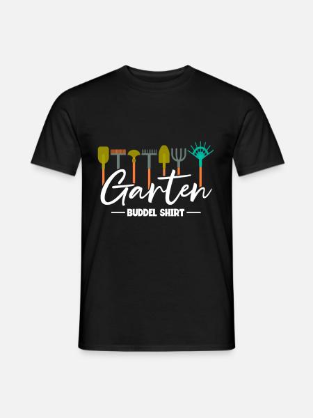 Gärtner Garten Buddel - Männer T-Shirt - Schwarz