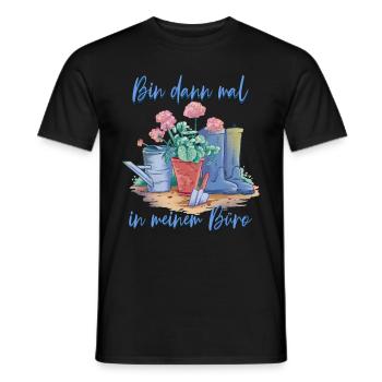 Bin dann mal im Garten Gärtner - Männer T-Shirt - Schwarz - Vorne - AI Model Male 178 light (178cm)