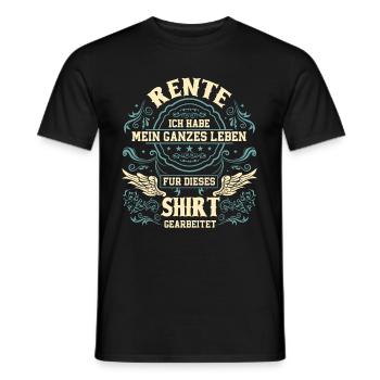 Ruhestand Renteneintritt Rentner - Männer T-Shirt - Schwarz - Vorne - AI Model Male 178 light (178cm)