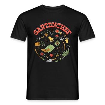 Gartenchef Garten Gärtner - Männer T-Shirt - Schwarz - Vorne - AI Model Male 178 light (178cm)