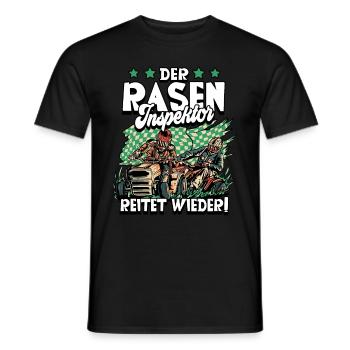 Der Rasen Inspektor Garten Gärtner - Männer T-Shirt - Schwarz - Vorne - AI Model Male 178 light (178cm)
