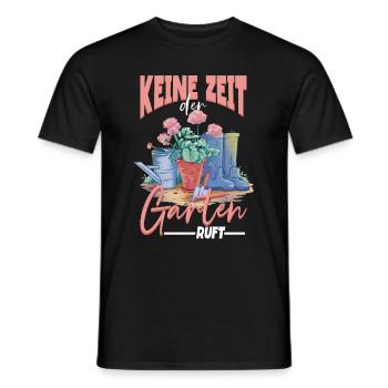 Keine zeit der Garten ruft Gärtner - Männer T-Shirt - Schwarz - Vorne - AI Model Male 178 light (178cm)