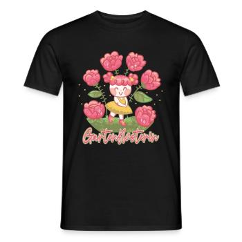 Gartenflüsterer Gartenflüsterin Garten Gärtner - Männer T-Shirt - Schwarz - Vorne - AI Model Male 178 light (178cm)