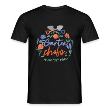 Gartenchefin Gärtner - Männer T-Shirt - Schwarz - Vorne - AI Model Male 178 light (178cm)