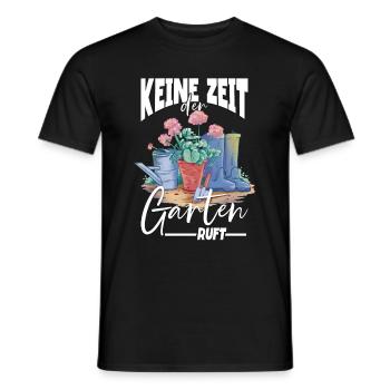 Keine zeit der Garten ruft Gärtner - Männer T-Shirt - Schwarz - Vorne - AI Model Male 178 light (178cm)