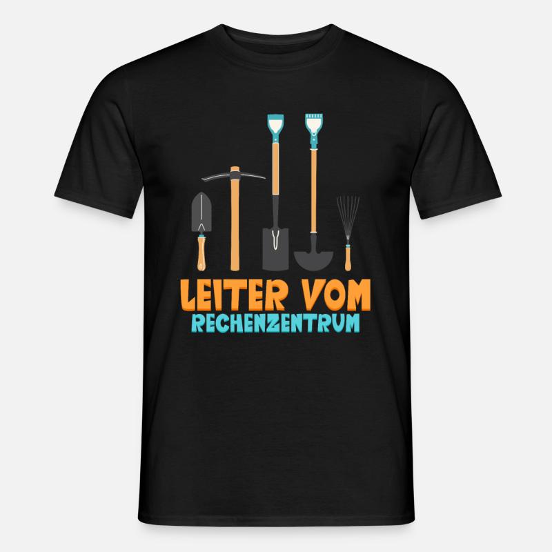 Leiter vom Rechenzentrum Garten Gärtner - Männer T-Shirt - Schwarz
