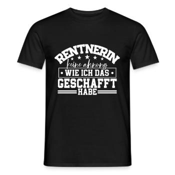 Rentnerin - Männer T-Shirt - Schwarz - Vorne - AI Model Male 178 light (178cm)