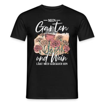 Mein Garten Gärtner - Männer T-Shirt - Schwarz - Vorne - AI Model Male 178 light (178cm)