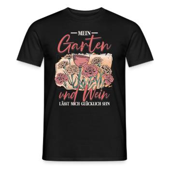 Mein Garten Gärtner - Männer T-Shirt - Schwarz - Vorne - AI Model Male 178 light (178cm)