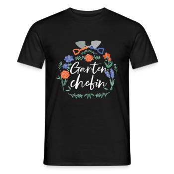Gartenchefin Gärtner - Männer T-Shirt - Schwarz - Vorne - AI Model Male 178 light (178cm)
