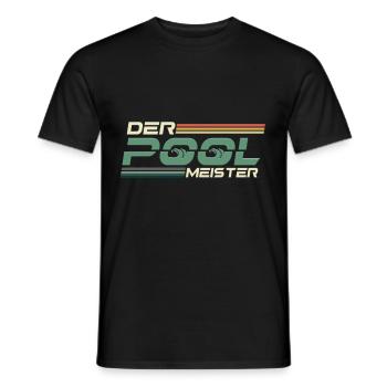Der Pool Meister Garten Gärtner - Männer T-Shirt - Schwarz - Vorne - AI Model Male 178 light (178cm)