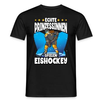 Eishockey Frauen Eishockeyspielerin - Männer T-Shirt - Schwarz - Vorne - AI Model Male 178 light (178cm)