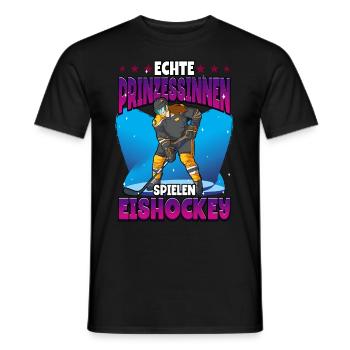 Eishockey Frauen Eishockeyspielerin - Männer T-Shirt - Schwarz - Vorne - AI Model Male 178 light (178cm)