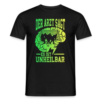 Eishockey Lustig - Männer T-Shirt - Schwarz - Vorne - AI Model Male 178 light (178cm)